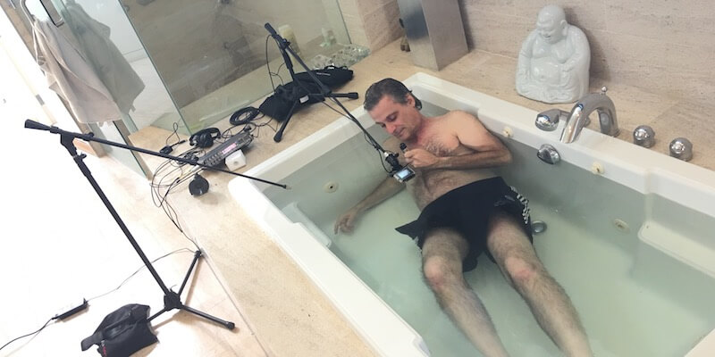 Blade Runner 2049 Mangini recording underwater tub