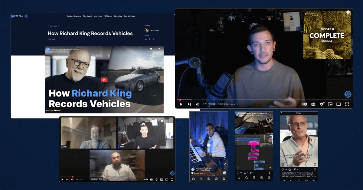 Content collaborations with Richard King, Mark Mangini, Matt Yocum, Watson Wu, Tobias Poppe, and Artjoms Archie Cigirs