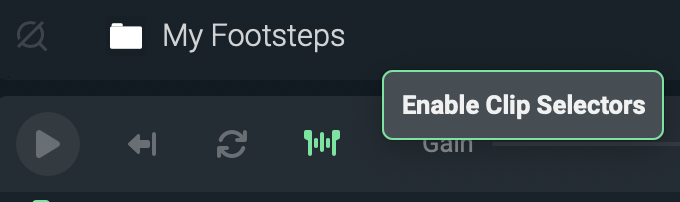 Enable clip selectors