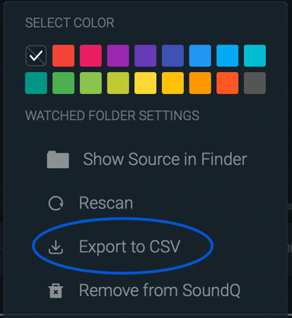 Export and save collections as CSVs