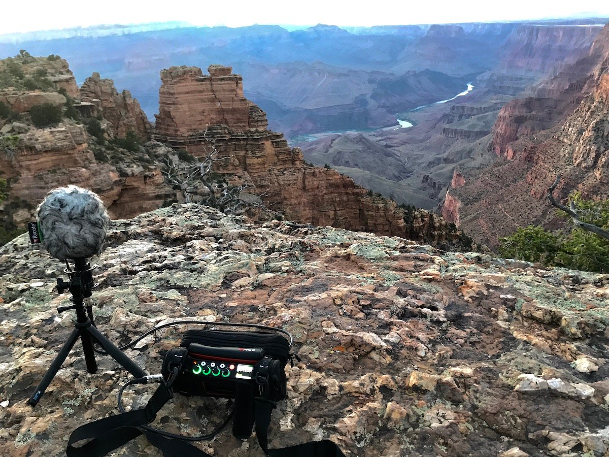 Grand Canyon field recording session