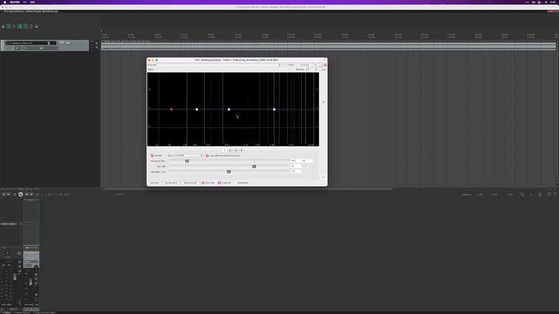 Reaper EQ Parameter Window