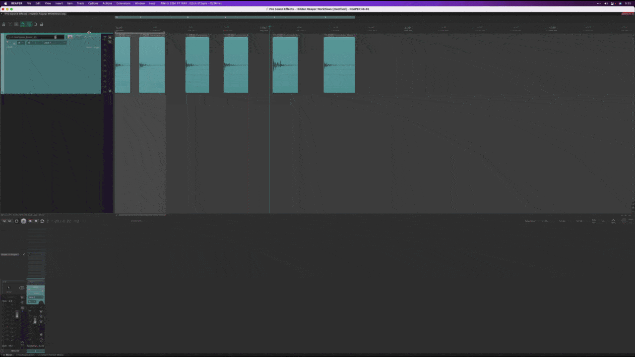 Reaper Track size View Expansion 