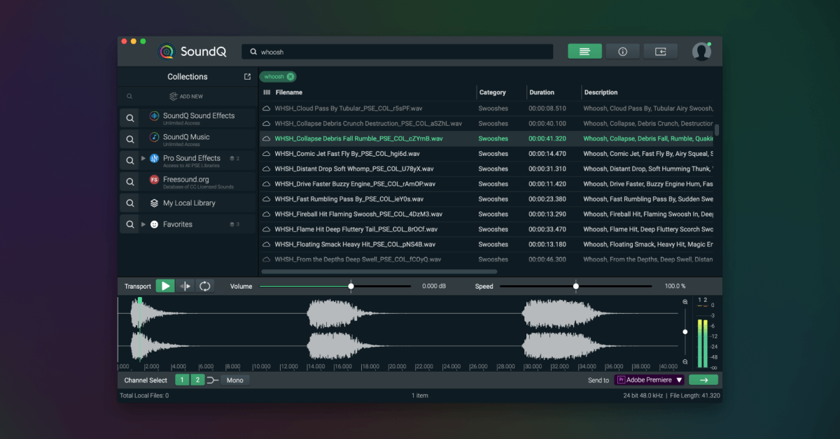 Introducing SoundQ Sound Library Software from Pro Sound Effects
