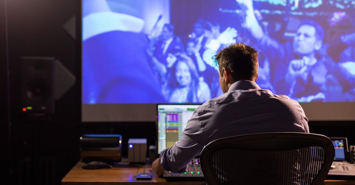 Sound Designer Working In Studio