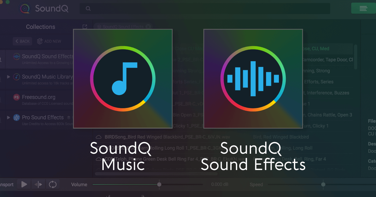 SoundQ - Now with Unlimited Sound Effects & Music